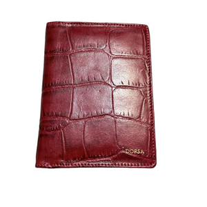 Red Leather DORSA Wallet / Passport/ card /pictures Holder